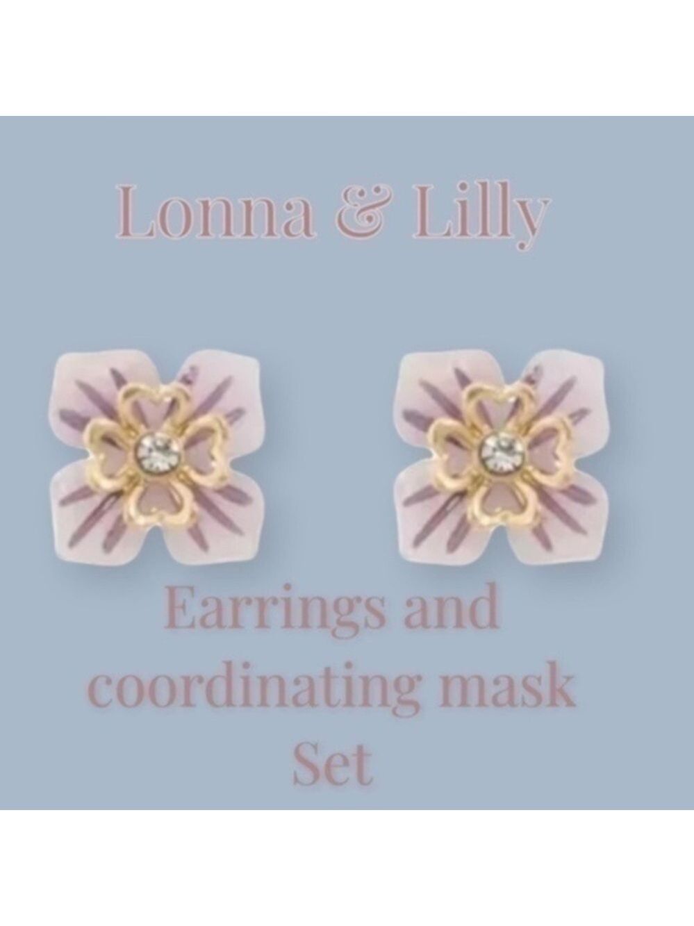 EARRING Set From Lonna & Lilly With Coordinating Face Mask